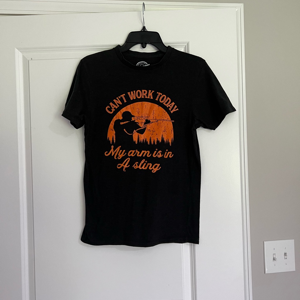 Mens Funny Dark Gray Short Sleeve Tee